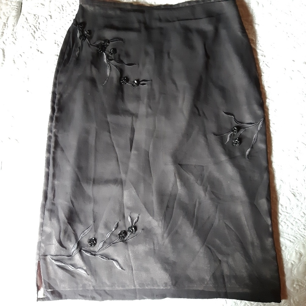 Black beaded skirt